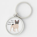 Search for frenchie round key rings Puppy