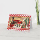 Search for red train christmas cards Vintage