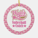 Search for volleyball coach christmas tree decorations For her