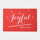 Search for vintage christmas doormats Red and white