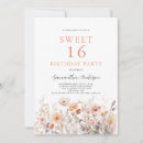 Search for peach sweet 16 invitations Sixteen