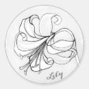 Search for white lily stickers Black and white