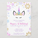 Search for winter wonderland unicorn invitations Pink