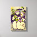 Search for christmas snowman canvas prints Purple