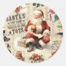 Search for old fashioned santa claus stickers Retro