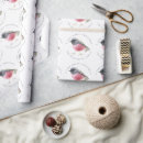 Search for bird christmas wrapping paper Red