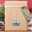 Search for winter landscape stickers Pine trees