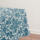 Search for blue white floral pattern tablecloths Watercolor