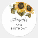 Search for sunflower birthday stickers Rustic