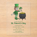 Search for cute irish square invitations Green