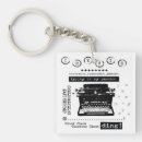 Search for vintage writer key rings Journalist