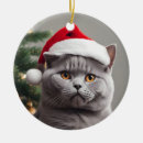 Search for humorous christmas tree decorations Cat