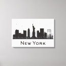 Search for black white new york canvas prints Statue of liberty