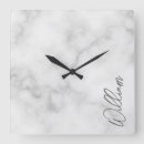 Search for white clocks Marble