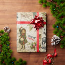 Search for girl christmas wrapping paper Santa claus