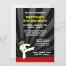 Search for taekwondo birthday invitations Karate