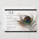 Search for peacock anniversary invitations Elegant