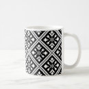 Search for black and white snowflake mugs Pattern