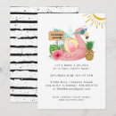 Search for pool leafs invitations Watercolor