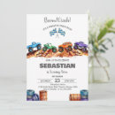 Search for kids monster truck birthday invitations Childrens party