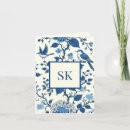 Search for chinoiserie note cards Blue and white