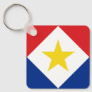 Search for saba key rings Flag of saba