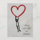 Search for graffiti heart postcards Red