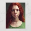 Search for red haired postcards Beautiful