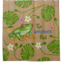 Search for tropical rainforest shower curtains Frog