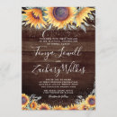 Search for sunflower bouquet wedding invitations Wood