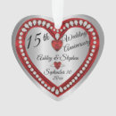 Search for 15th wedding anniversary christmas tree decorations Couple