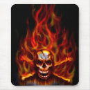 Search for skulls on fire mouse mats Bones
