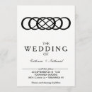 Search for infinity wedding invitations Black and white