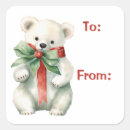 Search for polar animals stickers Watercolor