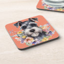 Search for schnauzer coasters Flowers