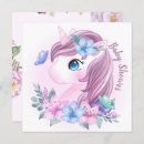 Search for unicorn baby shower invitations Kawaii