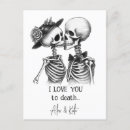 Search for skeleton couple postcards Skull