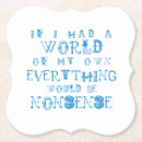 Search for alice in wonderland coasters Birthday