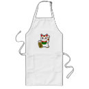 Search for japanese cat aprons Maneki neko