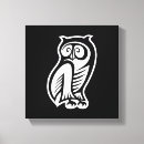 Search for owl painting canvas prints White