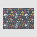 Search for musical note tissue paper Black and white