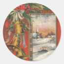 Search for vintage christmas bells stickers Xmas