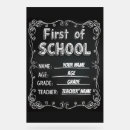 Search for chalkboard signs First day of school
