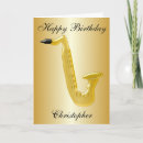 Search for saxophone birthday cards Saxophonist