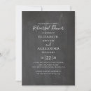 Search for chalkboard rehearsal dinner invitations Grey