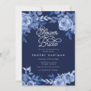 Search for navy blue bridal shower invitations Flowers