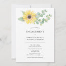 Search for sunflower engagement party invitations Watercolor