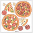 Search for pepperoni pizza slice stickers Food