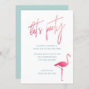 Search for flamingo pool party invitations Pink