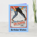 Search for skiing birthday cards Winter